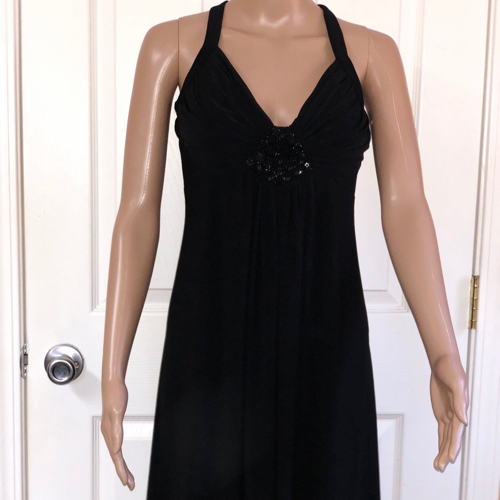 Scarlet Nite Black Halter Dress